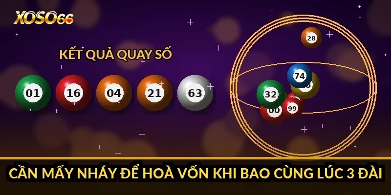 Cần mấy nháy để hoà vốn khi bao cùng lúc 3 đài?